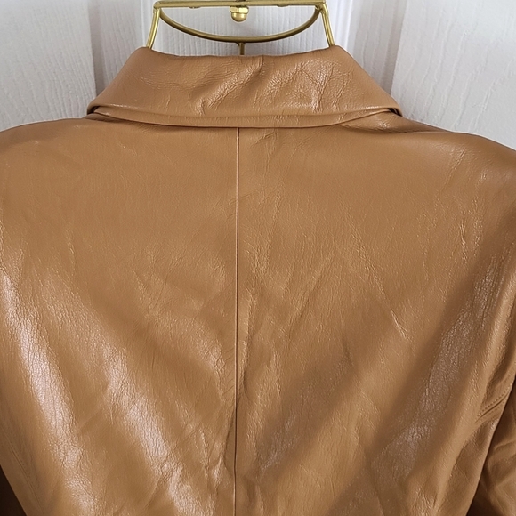 Chico's Faux Leather Modern Blazer - Picture 5 of 7